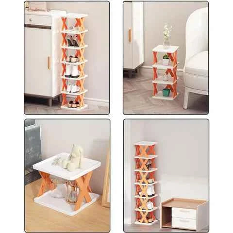 X-Shaped Foladable Shoe rack