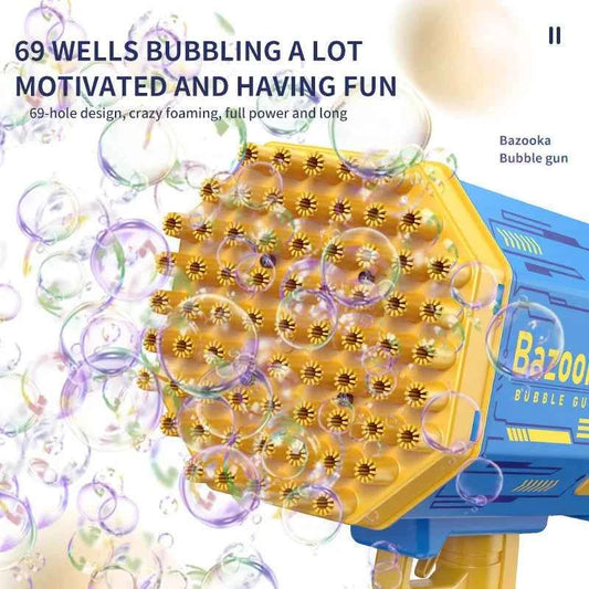 Bubble Gun Machine With Light For Kids