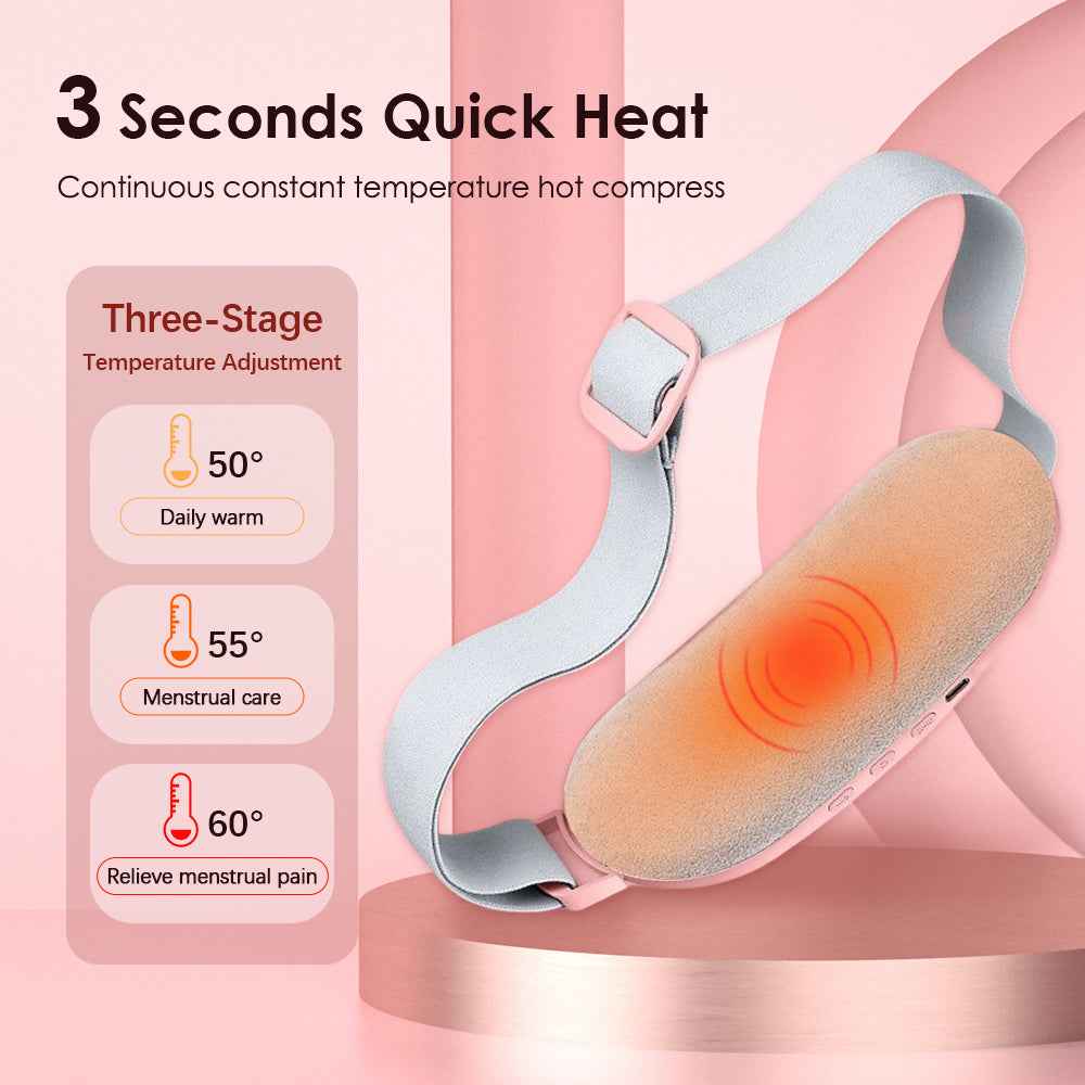 Smart Menstrual Heating Belt with Vibration – USB Powered