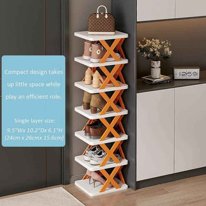 X-Shaped Foladable Shoe rack