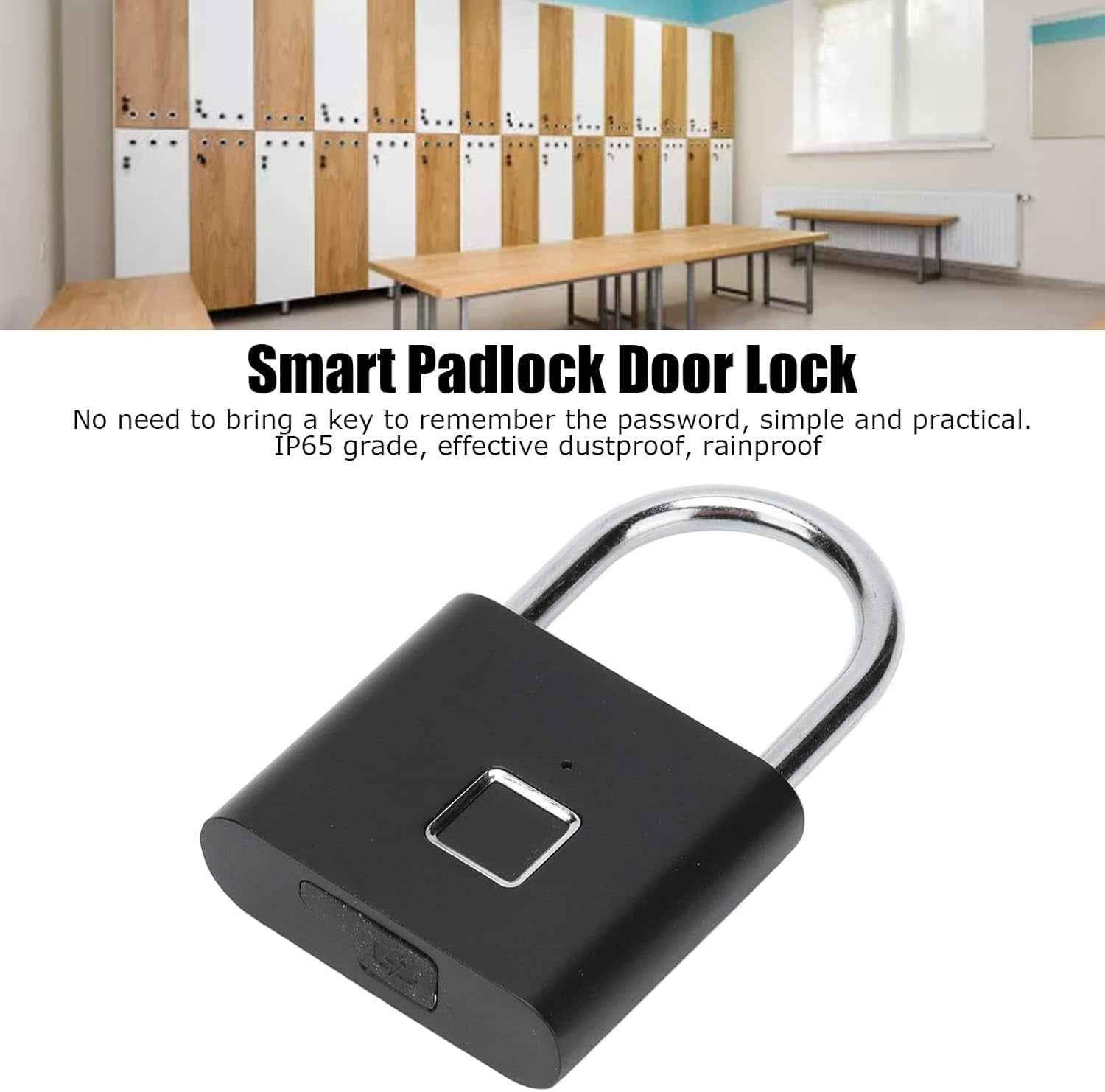 Fingerprint Padlock Hard Metal Quality Lock