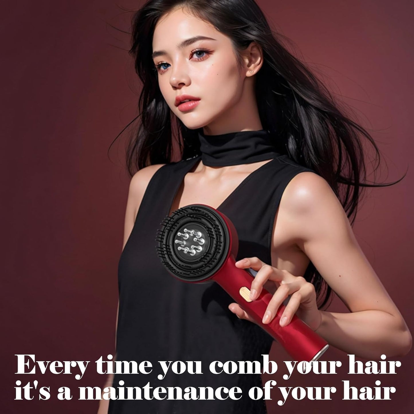 Vibrating Scalp Massager Comb for Hair Growth