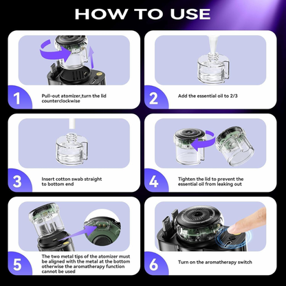 5-in-1 Retractable USB C Car Charger with Aromatherapy & Starlight – Fast Car Charging Adapter