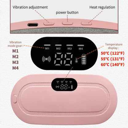 Smart Menstrual Heating Belt with Vibration – USB Powered
