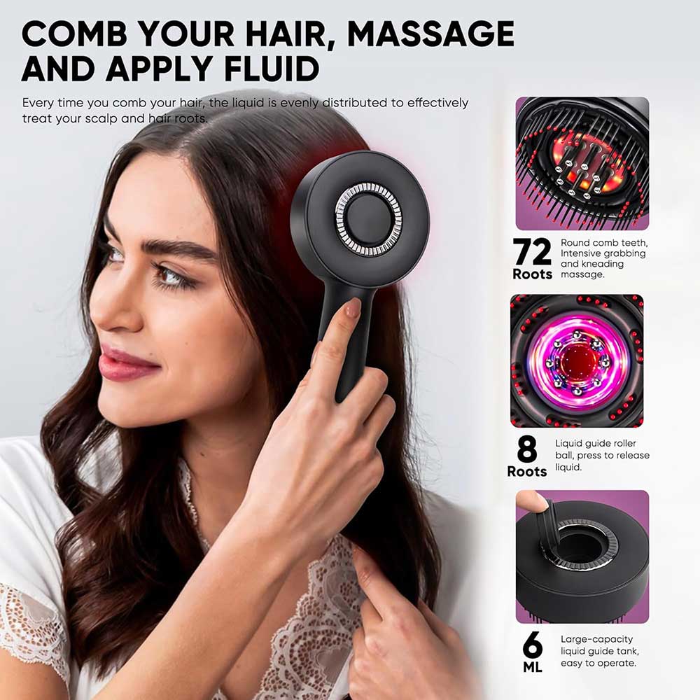 Vibrating Scalp Massager Comb for Hair Growth